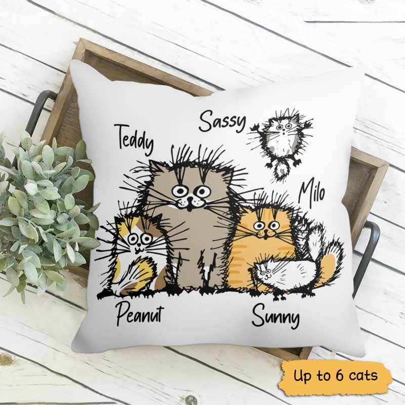 Funny Cat Personalized Cat Pillow (Insert Included)