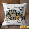 Funny Cat Personalized Cat Pillow (Insert Included)