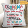 Grandma Doodle Pattern Personalized Pillow (Insert Included)