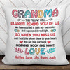 Grandma Doodle Pattern Personalized Pillow (Insert Included)