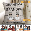 Grandpa Grandma Established Personalized Pillow (Insert Included)