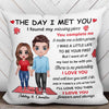 I Found My Missing Piece Doll Couple Gift For Her Gift For Him Couple Personalized Pillow (Insert Included)