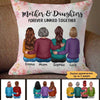 Mother Daughter Family Gift Personalized Pillow (Insert Included)