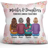 Mother Daughter Family Gift Personalized Pillow (Insert Included)