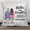 Mother Daughter Flower Personalized Pillow (Insert Included)