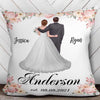 Mr. And Mrs. Couple Wedding Gift Personalized Pillow (Insert Included)