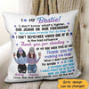 My Bestie Front View Personalized Pillow (Insert Included)
