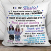 My Bestie Front View Personalized Pillow (Insert Included)