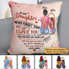 My Daughter Heart Hands Personalized Pillow (Insert Included)