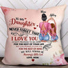 My Daughter Heart Hands Personalized Pillow (Insert Included)