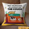 No Humans Allowed On Couch Personalized Pillow (Insert Included)