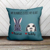 Peeking Rabbit Personalized Pillow (Insert Included)