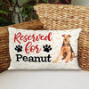 Reserved For The Dog Personalized Dog Pillow