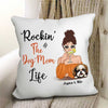 Rockin' Dog Mom Life Cocktail Girl Personalized Pillow