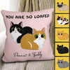 Snug Life Cat Loaf Personalized Pillow (Insert Included)