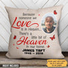 Someone In Heaven Memorial Photo Personalized Pillow (Insert Included)