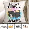 The Cats' House Personalized Pillow (Insert Included)