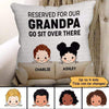 This Couch Is Reserved For Dad Grandpa Personalized Pillow (Insert Included)