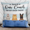 This Is Dogs Cats Couch Personalized Pillow (Insert Included)