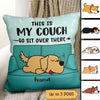 This Is Our Couch Sleeping Dog Personalized Pillow (Insert Included)