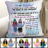 To My Bestie Modern Girls Front View Personalized Pillow (Insert Included)