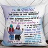 To My Bestie Modern Girls Front View Personalized Pillow (Insert Included)