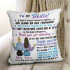 To My Bestie Personalized Pillow (Insert Included)