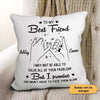 To My Bestie Pinky Promise Personalized Pillow (Insert Included)