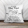 To My Bestie Pinky Promise Personalized Pillow (Insert Included)