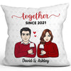 Together Since Couple Front View Personalized Pillow (Insert Included)