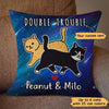 Walking Cat Galaxy Theme Personalized Pillow (Insert Included)