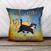 Walking Cat Galaxy Theme Personalized Pillow (Insert Included)