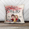 You Me And The Cats Doll Couple Personalized Pillow
