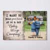 Camping Old Couple Personalized Horizontal Poster