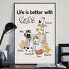 Cat Tower Life Is Better With Cat Personalized Vertical Poster