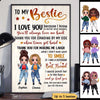 Doll Besties To My Bestie Personalized Vertical Poster