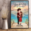 Doll Couple Standing On Bridge Valentine Gift For Him For Her Personalized Poster