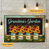 Family Sunflower Jars Personalized Horizontal Poster