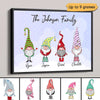 Gnome Family Personalized Horizontal Poster