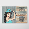 Half Texture Nurse Personalized Horizontal Poster