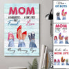Mom Daughter First Friend First Love Personalized Vertical Poster