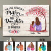 Mother And Little Daughter Personalized Horizontal Poster