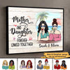 Mother Daughter Link Forever Personalized Horizontal Poster