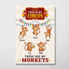 My Circus My Monkeys Personalized Vertical Poster