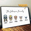 Skull Family Personalized Horizontal Poster