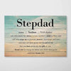 Stepdad Custom Name Personalized Horizontal Poster
