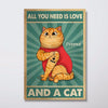 Tattoo Cats Retro Personalized Vertical Poster