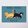 Walking Cat Custom Print Personalized Horizontal Poster