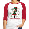 Pretty Woman Grandma ELF Personalized Raglan Shirt