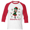 Pretty Woman Grandma ELF Personalized Raglan Shirt